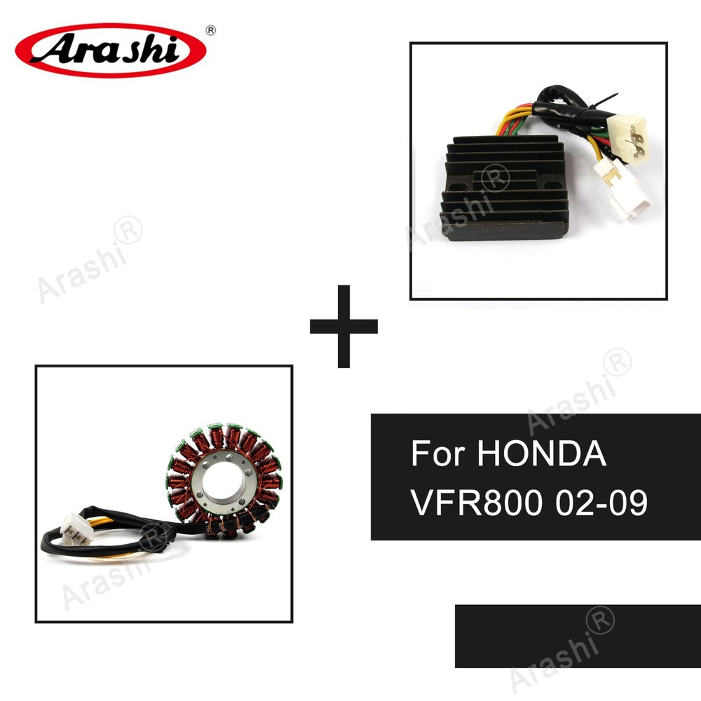 For Honda VFR800 2002-2009 2008 Interceptor 800 Engine Stator Coil + Rectifier