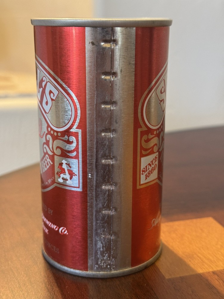 August Schell's Red Deer - Empty Beer Can - Bottom Opened