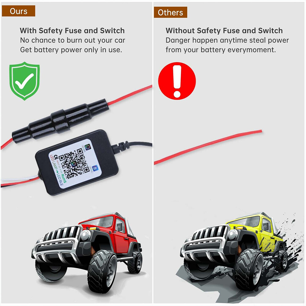 20 Pods RGB LED Rock Lights Kit Offroad Truck Underbody Neon Music Bluetooth APP