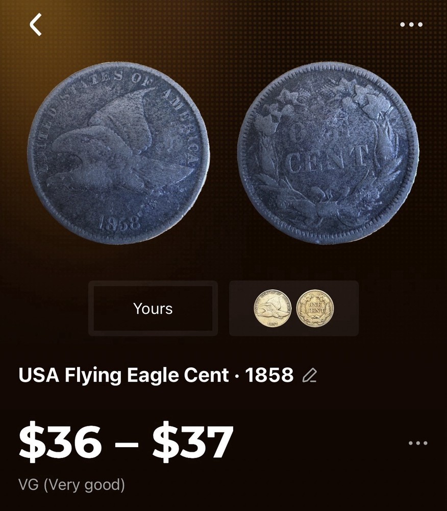 1858 Flying Eagle Cent