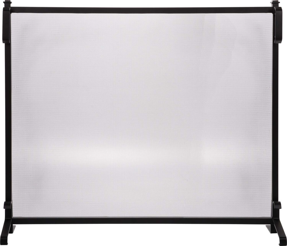 Dagan Black Wrought Iron Fireplace Screen, 39in. x 33in.