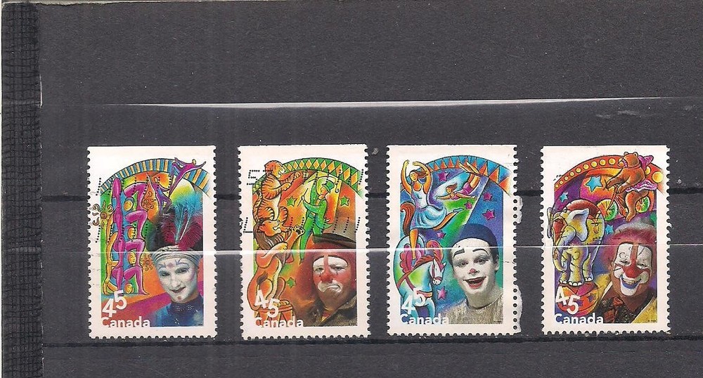 Canada  #1757-1760 used set clowns