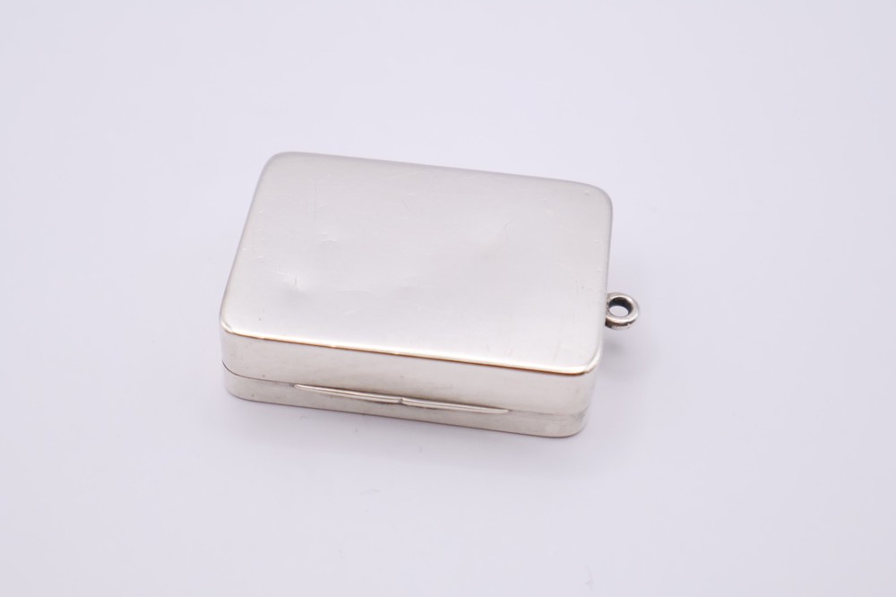 Antique Silver Vesta Case Box