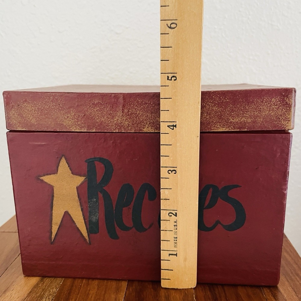 Primitive Farmhouse Rustic AGED STACKING BOXES Recipes Matches Tea 3 decorative