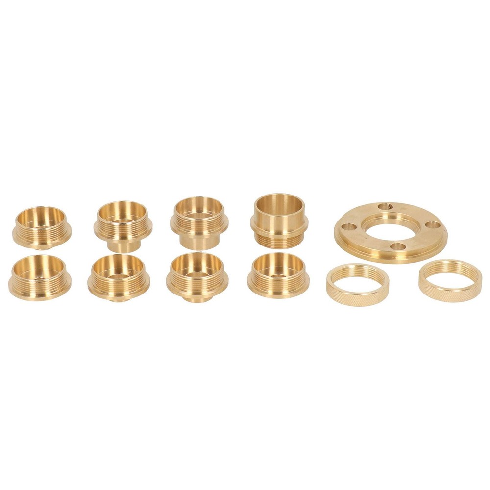 ˇTemplate Router Guides Kit With Lock Nut Adapter Template Guide Bushing Kit For