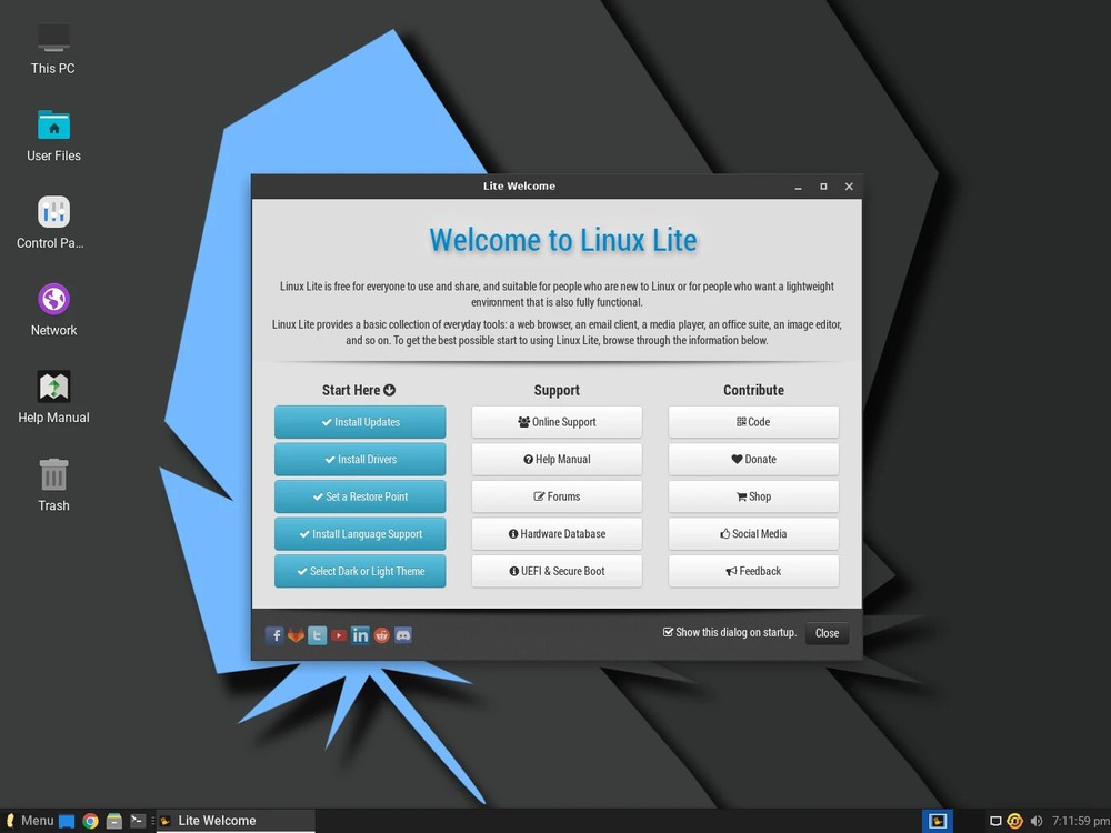 Linux Lite 7 64-Bit DVD - Lightweight Linux Operating System