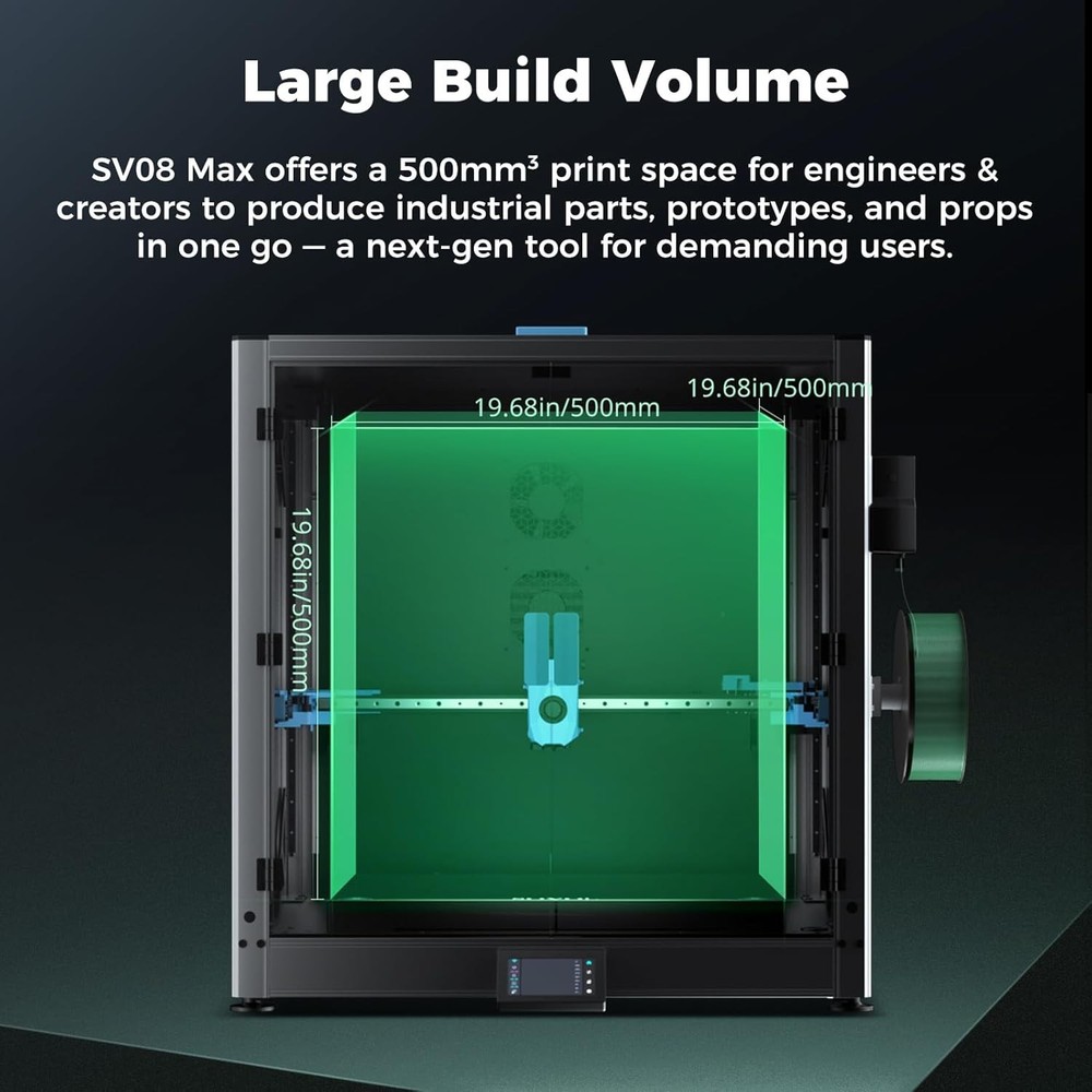 Sovol SV08 MAX 3D Printer Voron 2.4 Open Source 700mm/s High Speed Eddy Current