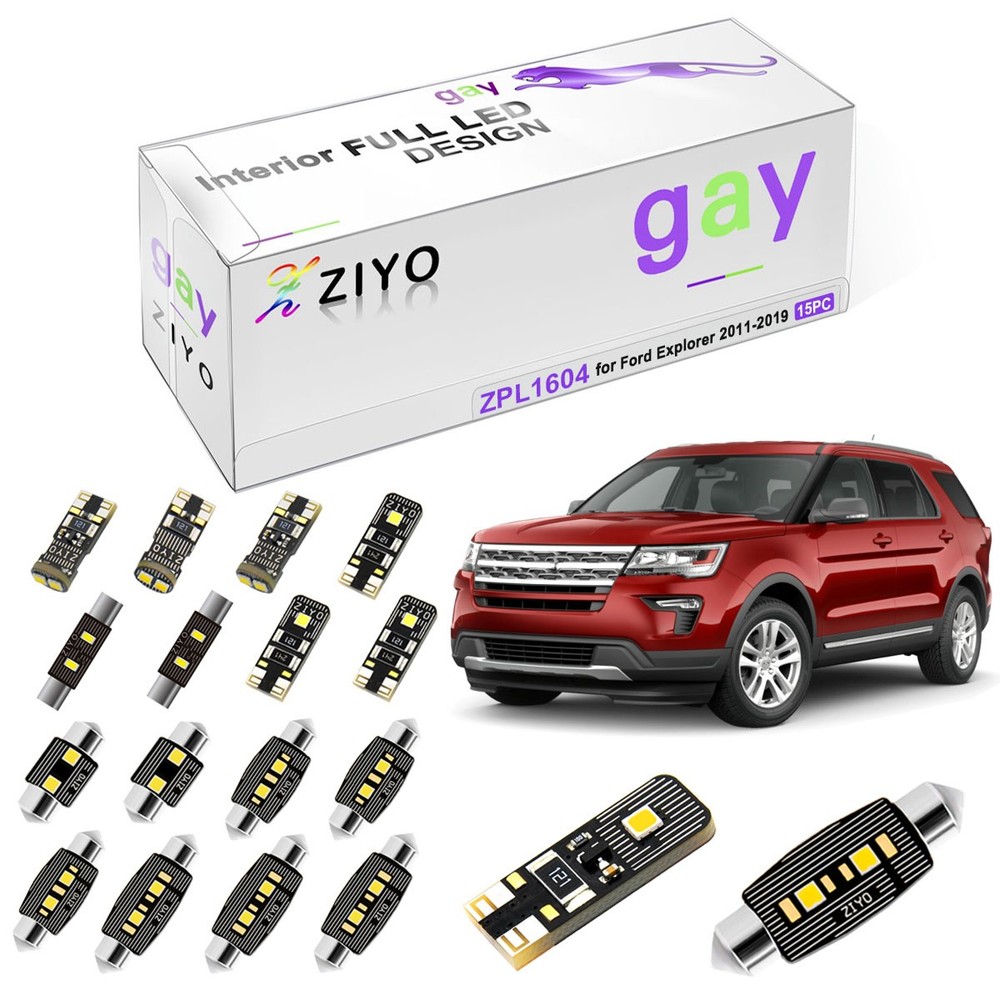 LED Light Bulbs Interior Light Kit for Ford Explorer 2011-2019 White Dome Light