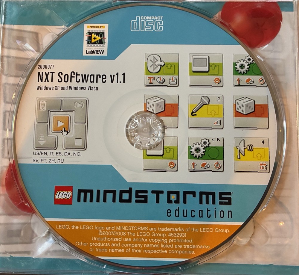Lego Mindstorms Education NXT 2000077 Software V1.1 User Guide.