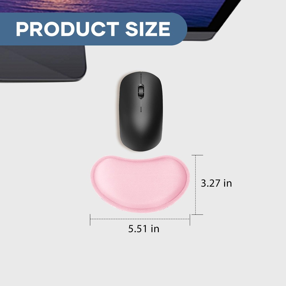ABRONDA Office Ergonomic Memory Foam Computer Mouse and Keyboard Wrist Rest pad