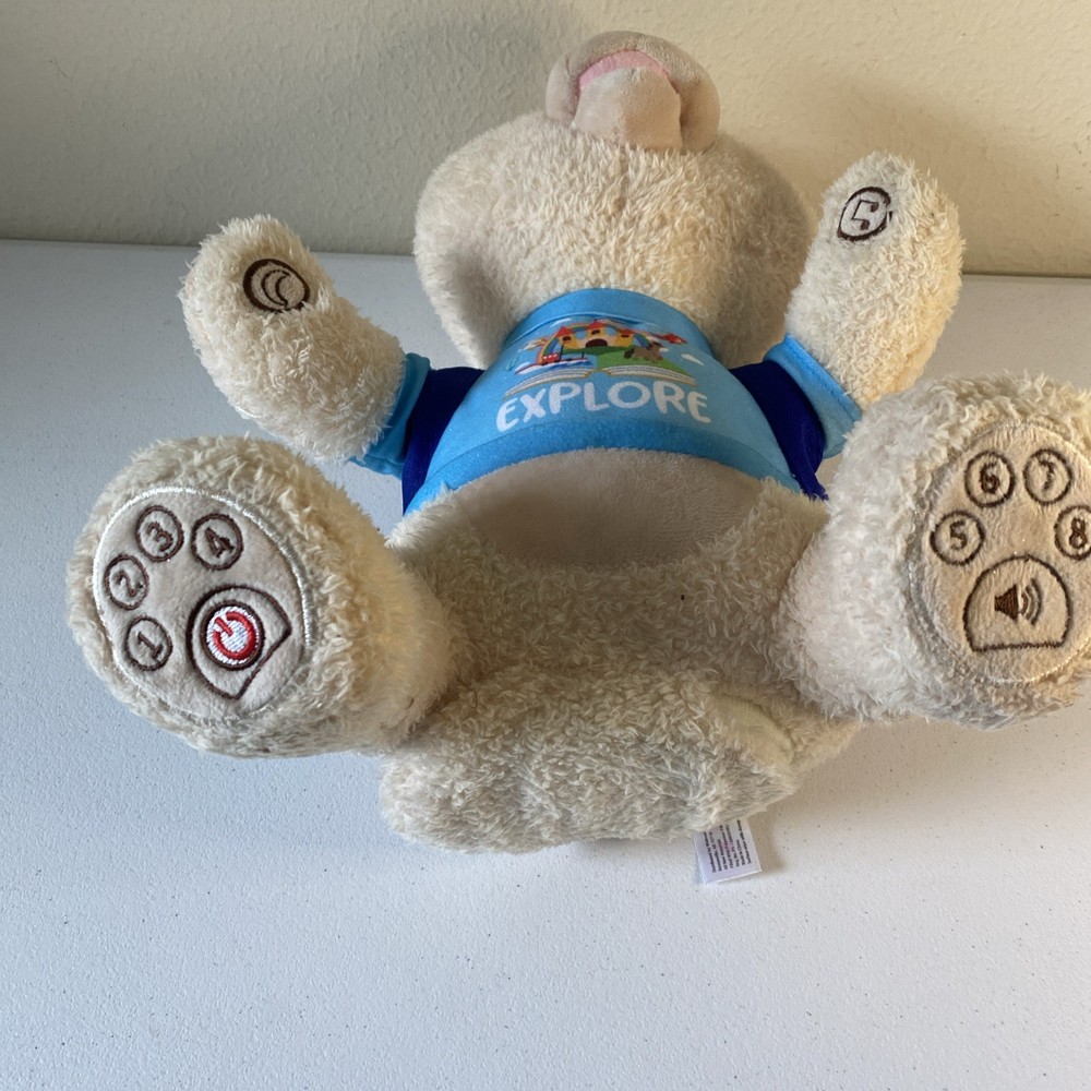 Spark Create Imagine Interactive Learning Plush Bear for Child, No Books (E1)