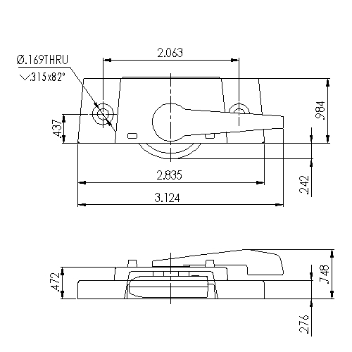 Window Lock White-3210WHITE