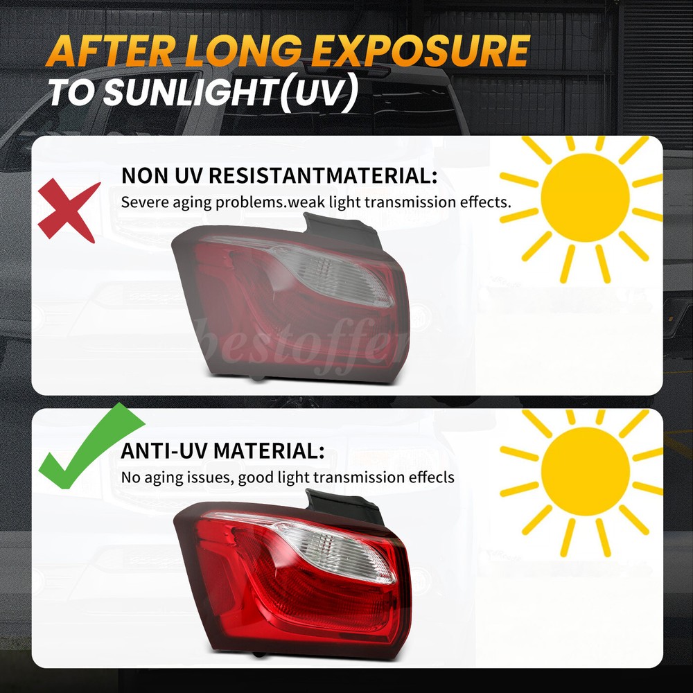 For 2018-2020 Chevy Equinox Driver Side Halogen Tail light Assembly Outer LH