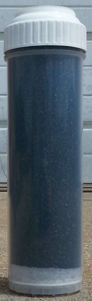 10" Refillable Cartridge with Virgin Coconut Carbon Filter Media With 2 refills