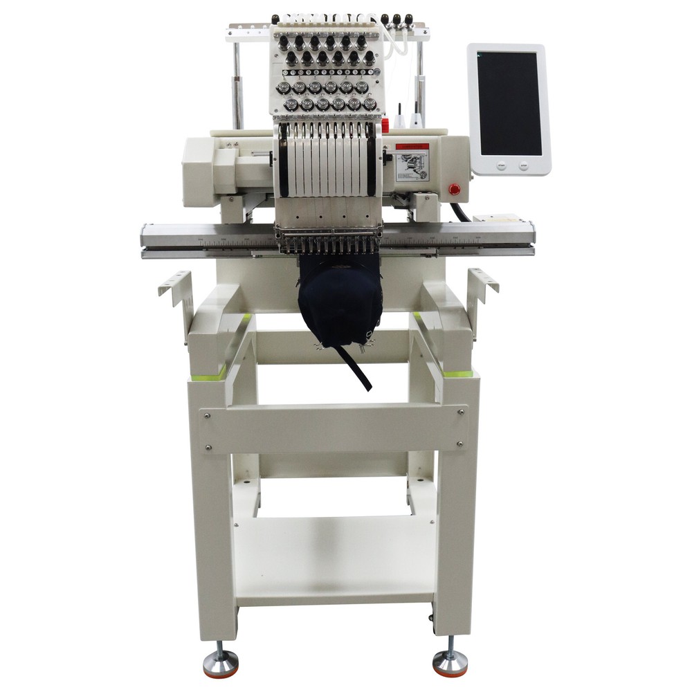 Single-head 12 Neddles Clothes Hat Embroidery Machine Computerized Embroidery