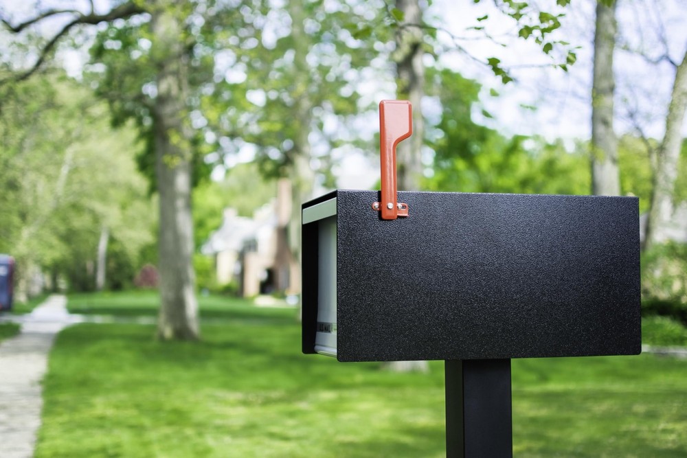 Galvanized Steel Mailbox Flag Replacement Kit Red Universal Mount Hardware