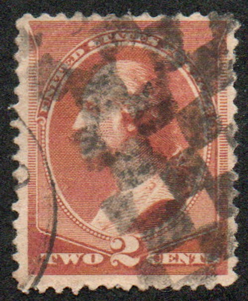 MALACK 210 F-VF, "checkerboard" cancel, bold color! f1174