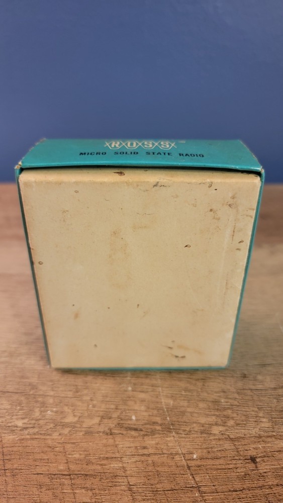 Vintage Ross Micro Solid State Transistor Radio Model RE 717 Boxes And Case Only
