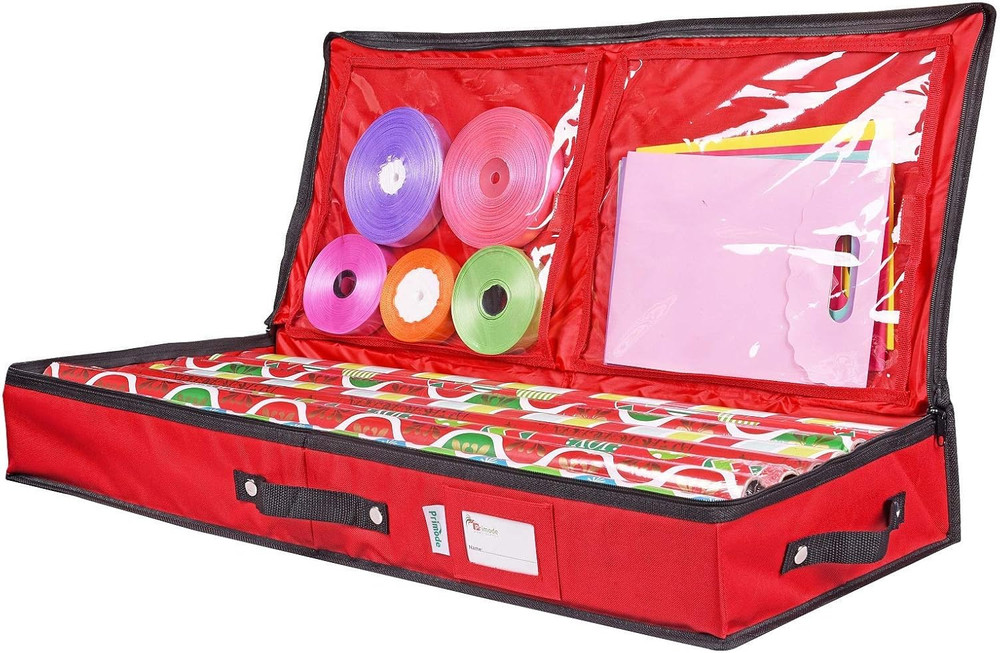 Wrapping Paper Storage Container | under Bed Gift Wrap Organizer for 30 Inch Rol