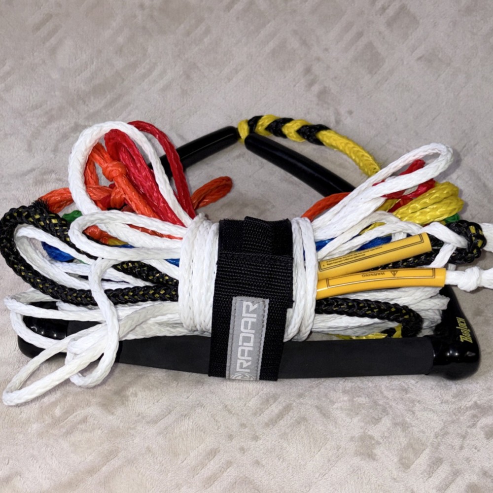 Radar BarLock Waterski Wakeboard Handle Rope Adjustable Mainline 13 inch