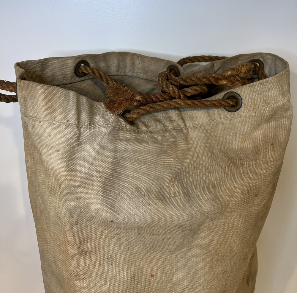 Vintage Military Canvas Duffle Bag