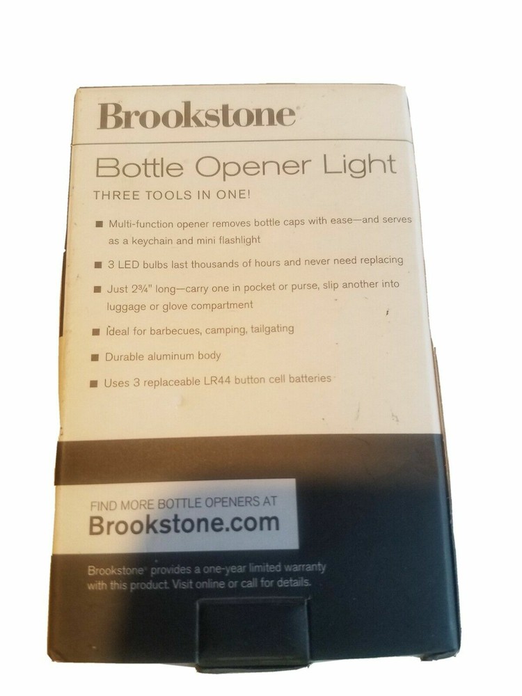 Brookstone Red Bottle Opener Light 3 tools In 1