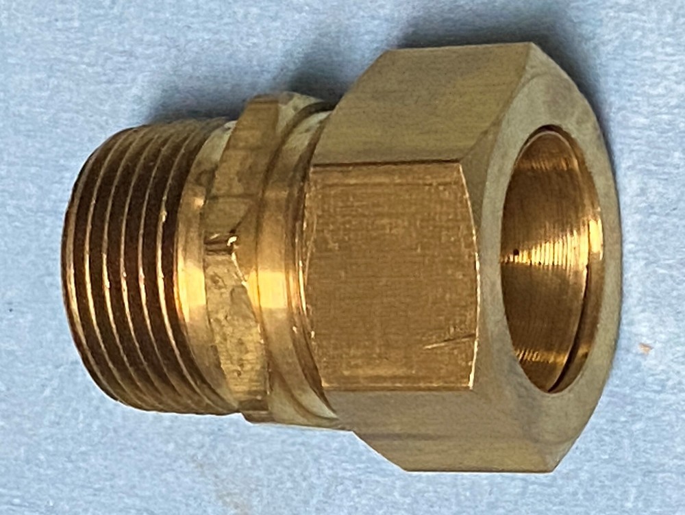 3/4 In. MIP x 7/8" OD Compression Coupling Connector Adapter fits 3/4" Copper