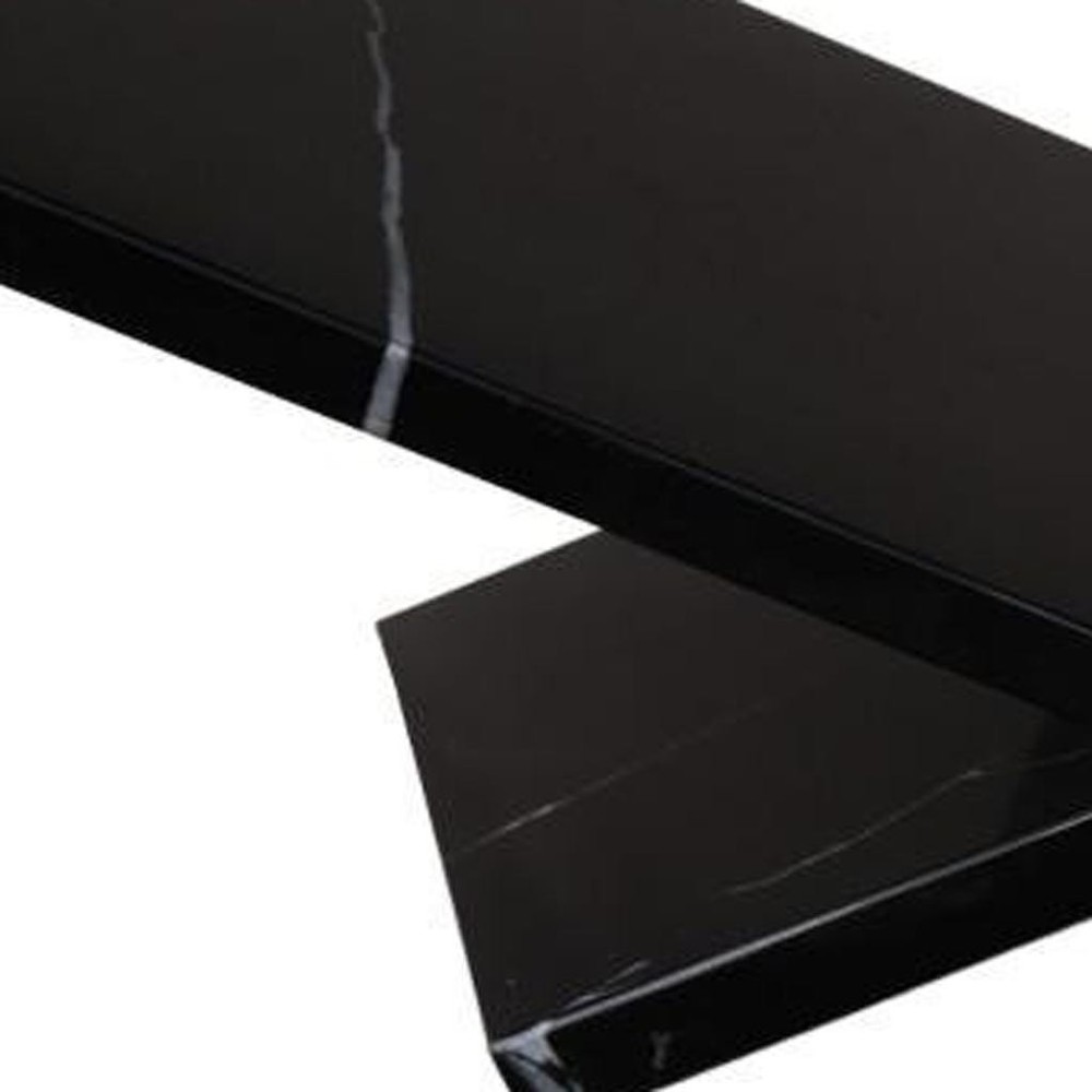 8" Black Marble Tabletop Decorative Bookstand