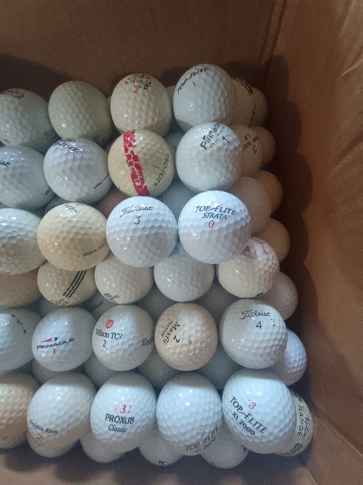 100 Used Golf Balls – Mixed Brands – Practice Quality – Cleaned AAA Or Better