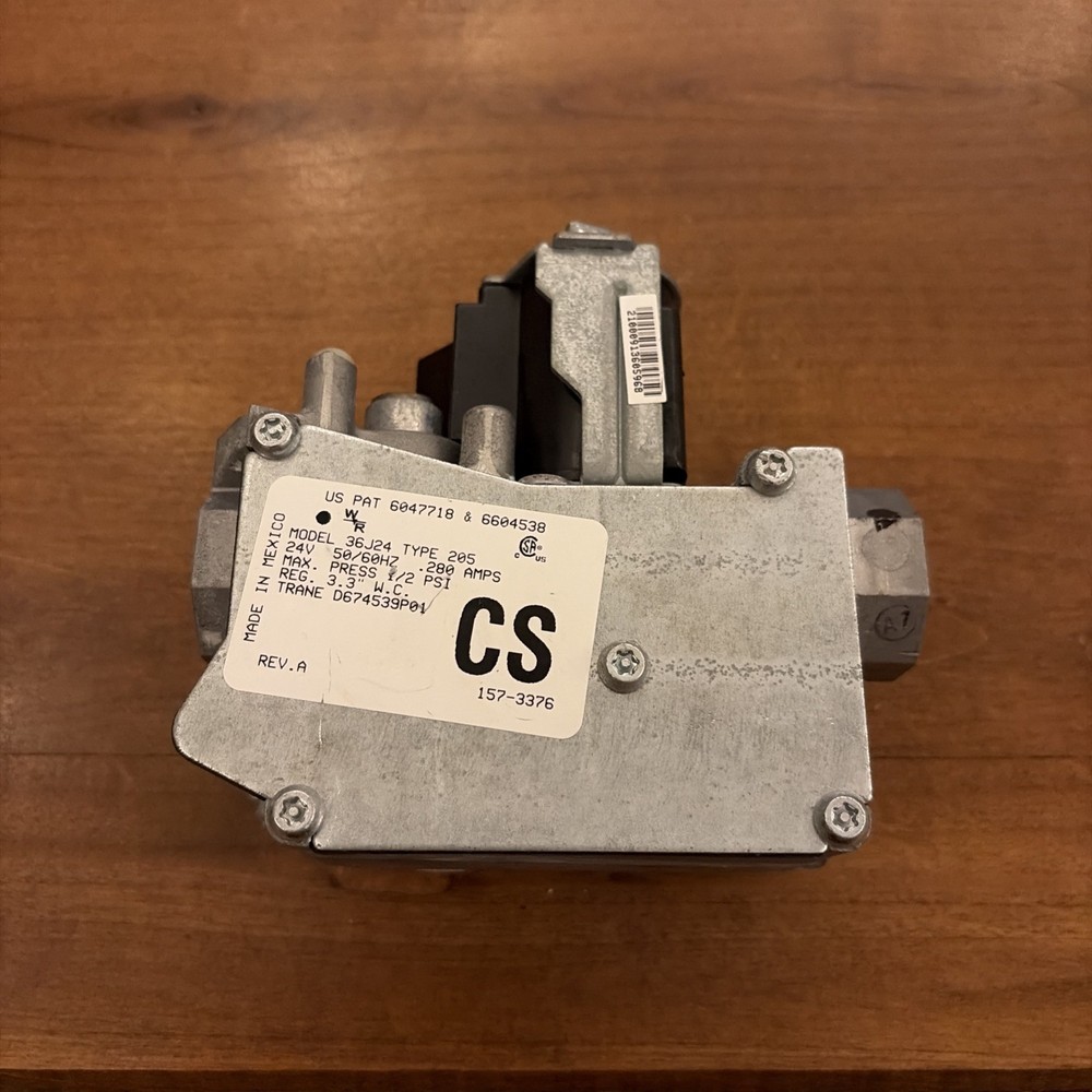 White Rodgers 36J24-205 / Trane D674539P01 Furnace Gas Valve Used FREE SHIPPING