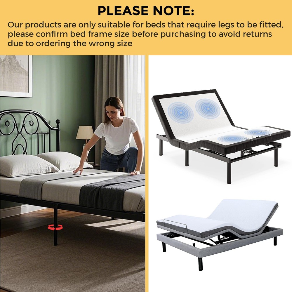 Universal Headboard Brackets for Adjustable Bed Base, Headboard Brackets for ...