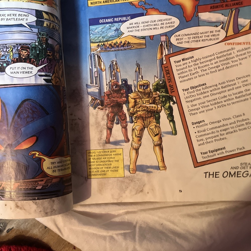 The Omega Virus Board Game Replacement Instruction Book ONLY