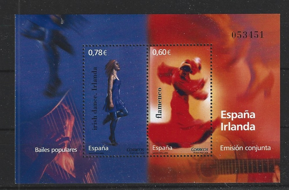 Spain Block 178 Traditional Dances (MNH)