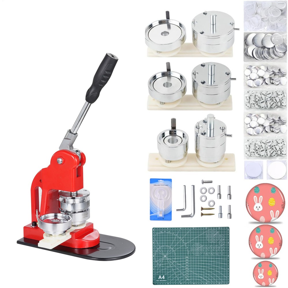 Button Maker Machine Pin Badge Maker 1.25/2.25/2.95 inch  for DIY