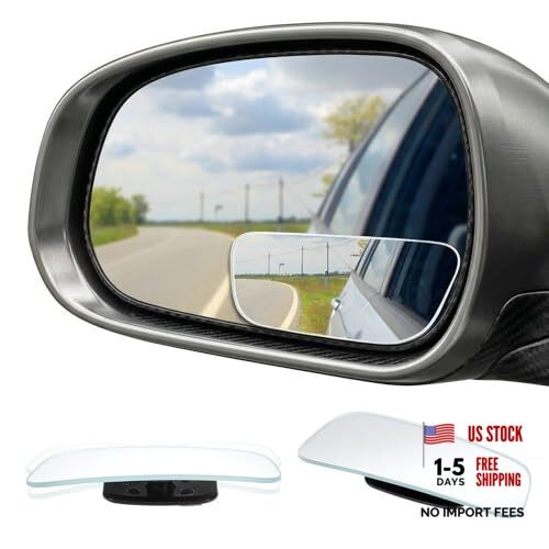 2 Pcs Blind Spot Mirror,Rectangle Car Side Mirror Blindspot Angle Adjustable