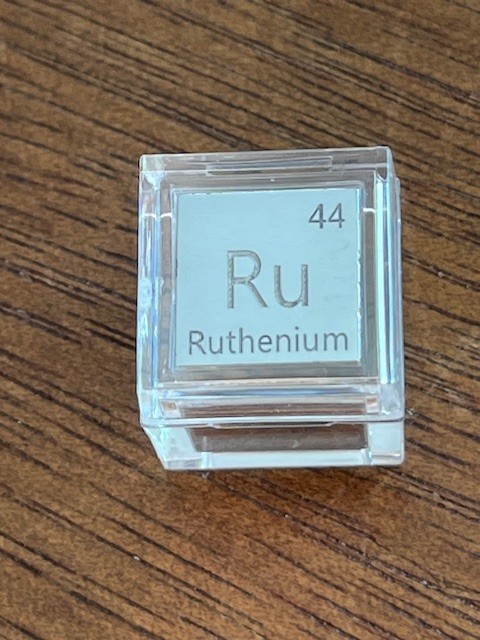 Ruthenium density cube, produced by Luciteria