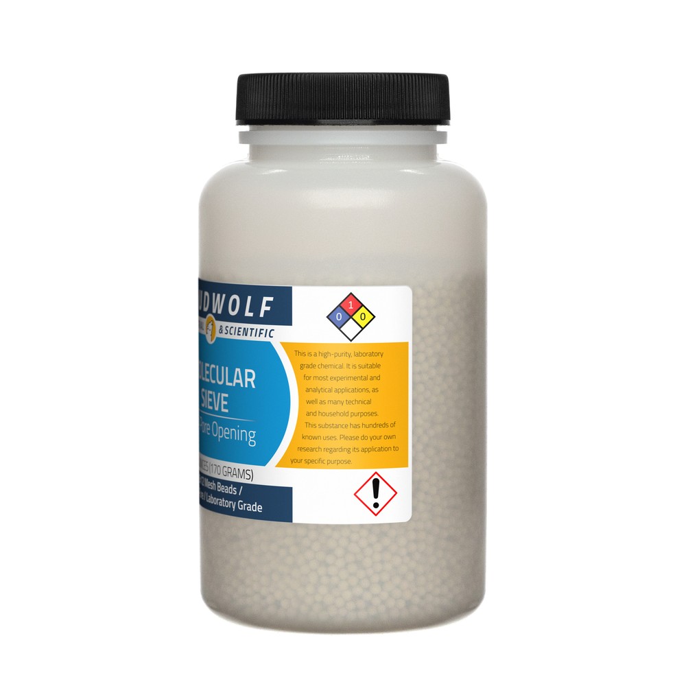Molecular Sieve, 12oz, Laboratory Grade, Sturdy Bottles, SHIPS SAME DAY