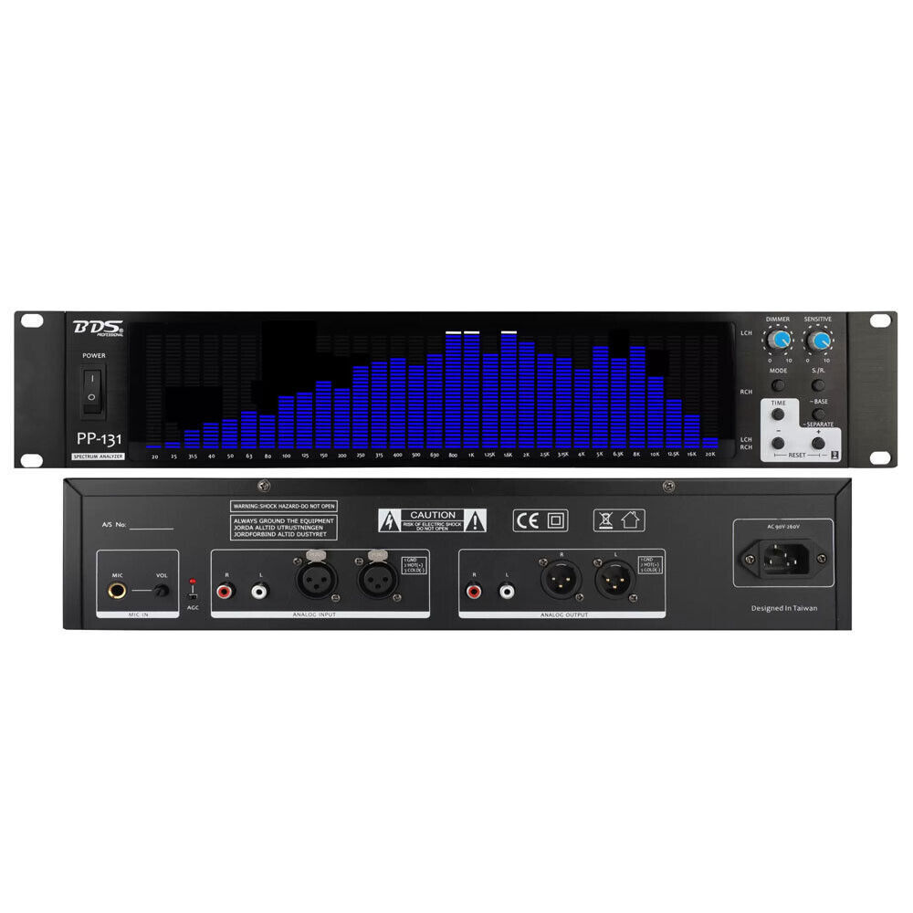 BDS PP-131 Digital Audio Spectrum Analyzer Display Indicator 2U Meter 31-Segment
