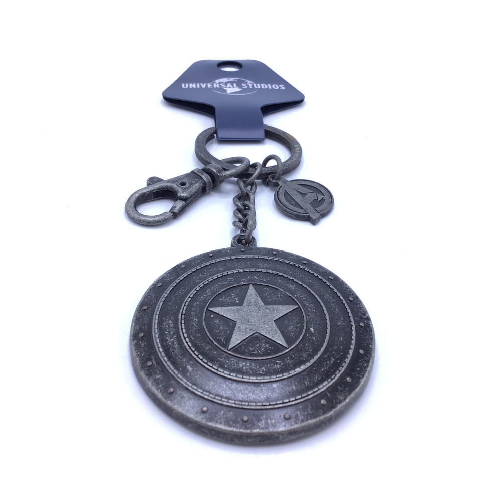 Universal Studios Marvel Comics Captain America Shield Metal Key Chain New