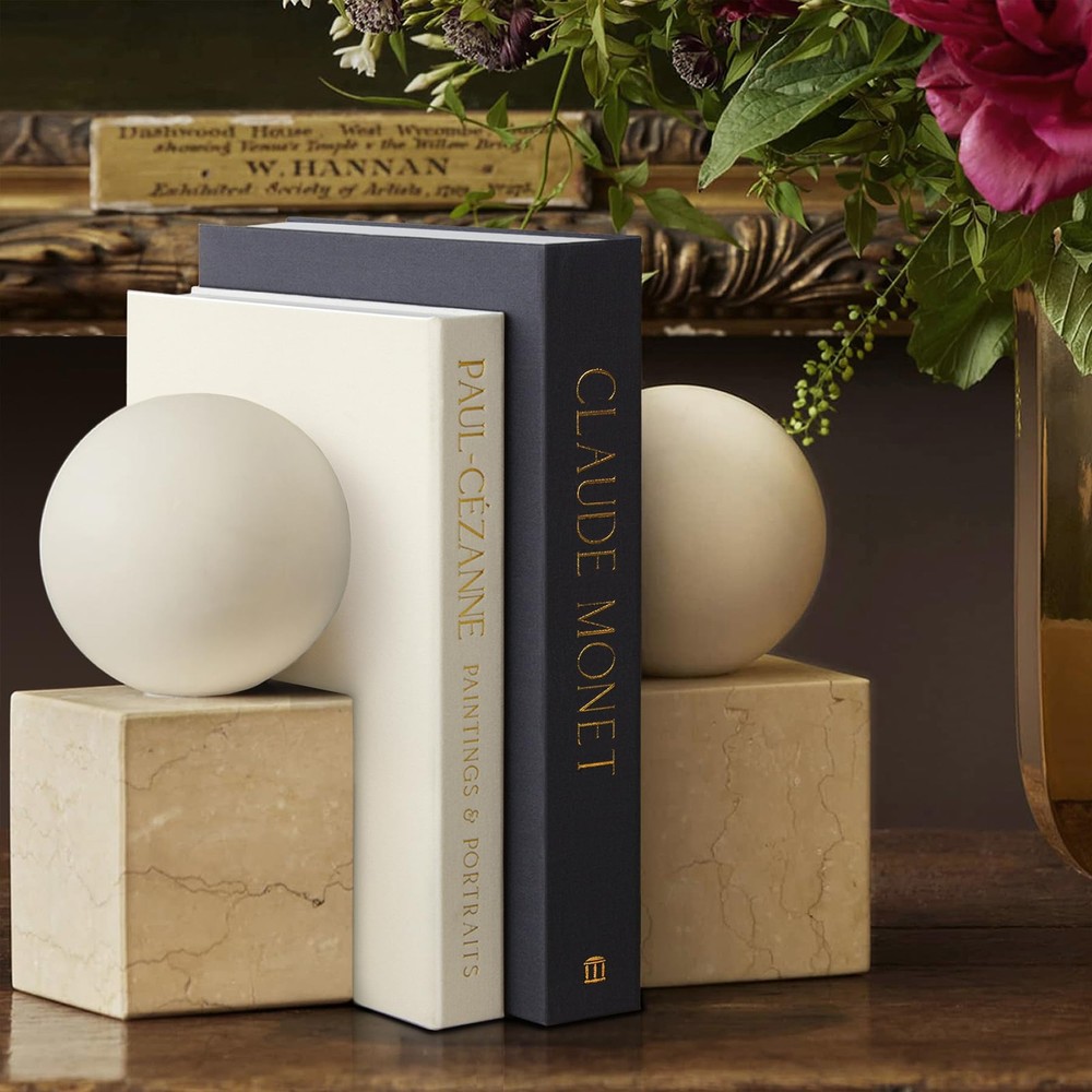 innoicco Aesthetic Decorative Books - Coffee Table Medium, Grey&Beige