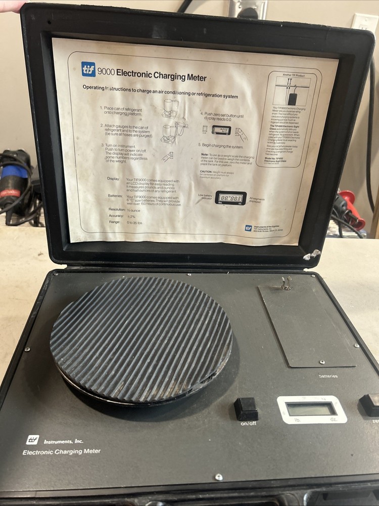 TIF 9000 Electronic Charge Charging Meter A/C Refrigerant Charging (#29)