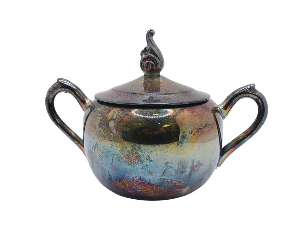 FB Rogers Silver Plated Sugar Bowl & Creamer Set