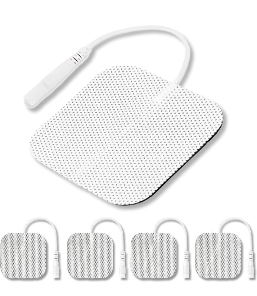 Tens Unit Electro Therapy Replacement Pads 2" x 2" 3rd Gen Reusable Latex Free