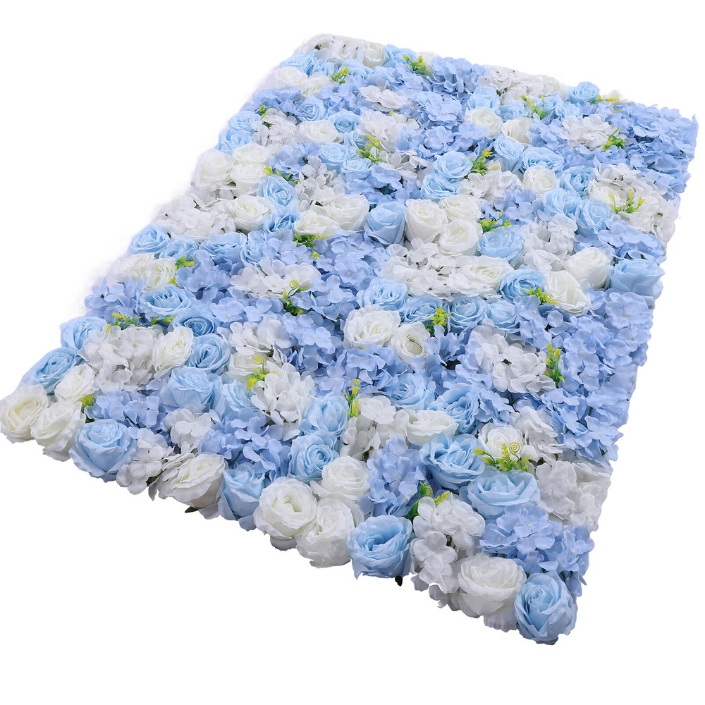 4 Pack Artificial Flower Wall Panel for Wedding Birthday Party 24"x16inch