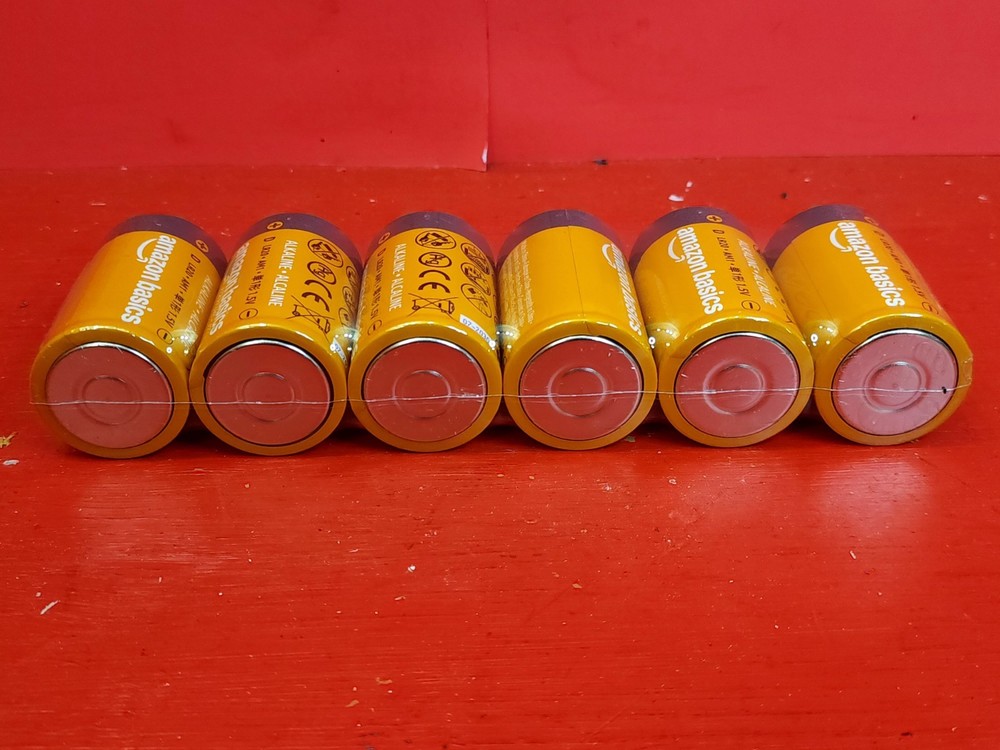 6 Pack Size D Cell Alkaline Batteries, D Cell Battery Read Description
