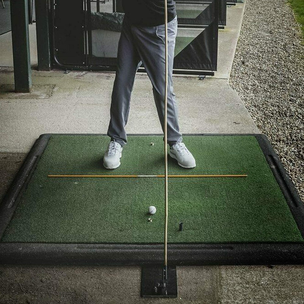 Amy Sport Golf Practice Plate Swing Plan Trainer Alignment Stick Holder Durable