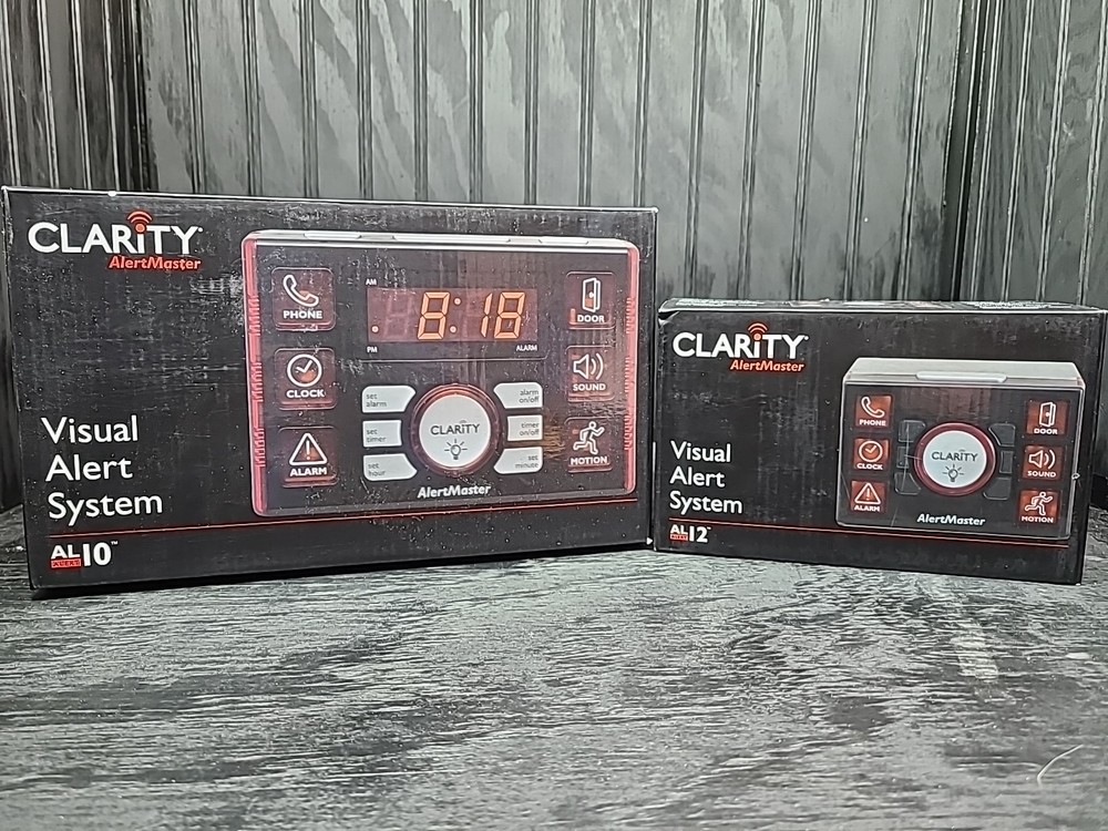 Clarity AlertMaster Visual Alert  AL10 Base System AL12 Remote Receiver