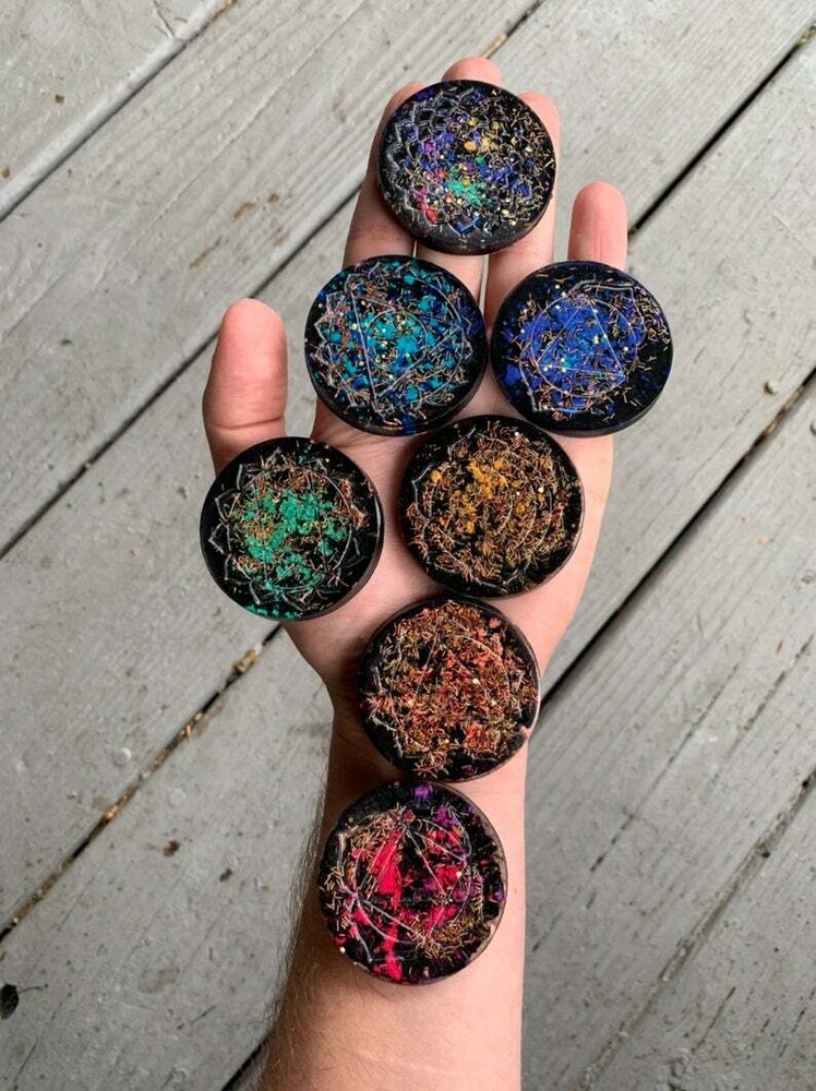 Orgonite® Chakra Set Orgone Generator® EMF Shield