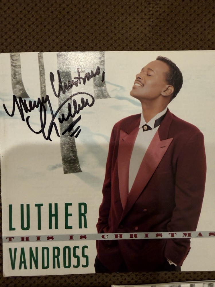 Luther Vandross autographed CD Booklet