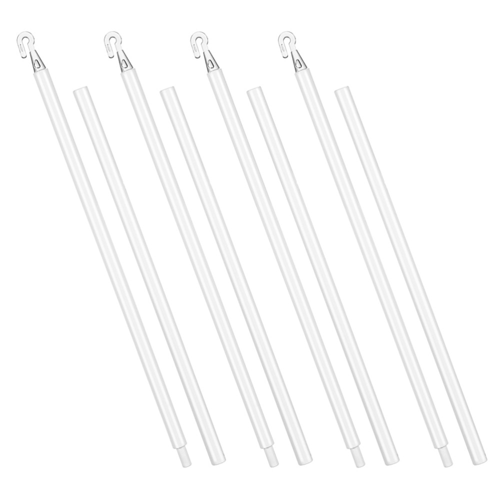 4 Sets Window Blind Tilt Wand Vertical Rod with Hook Replacement